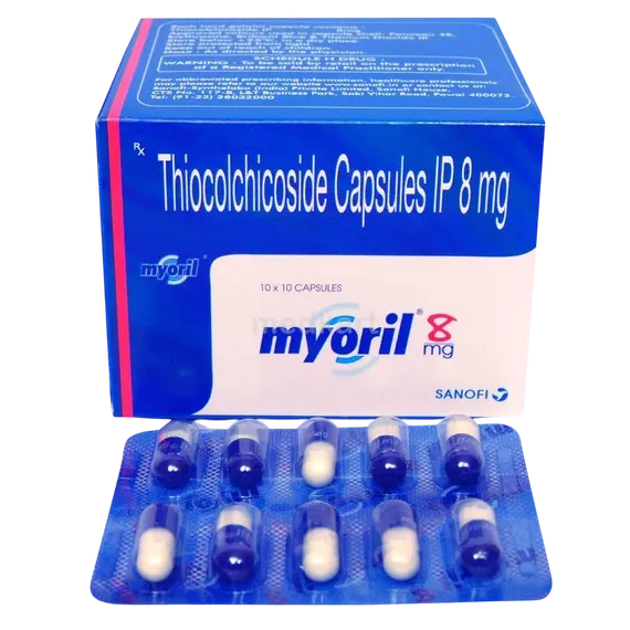 myoril 8mg capsule 10's